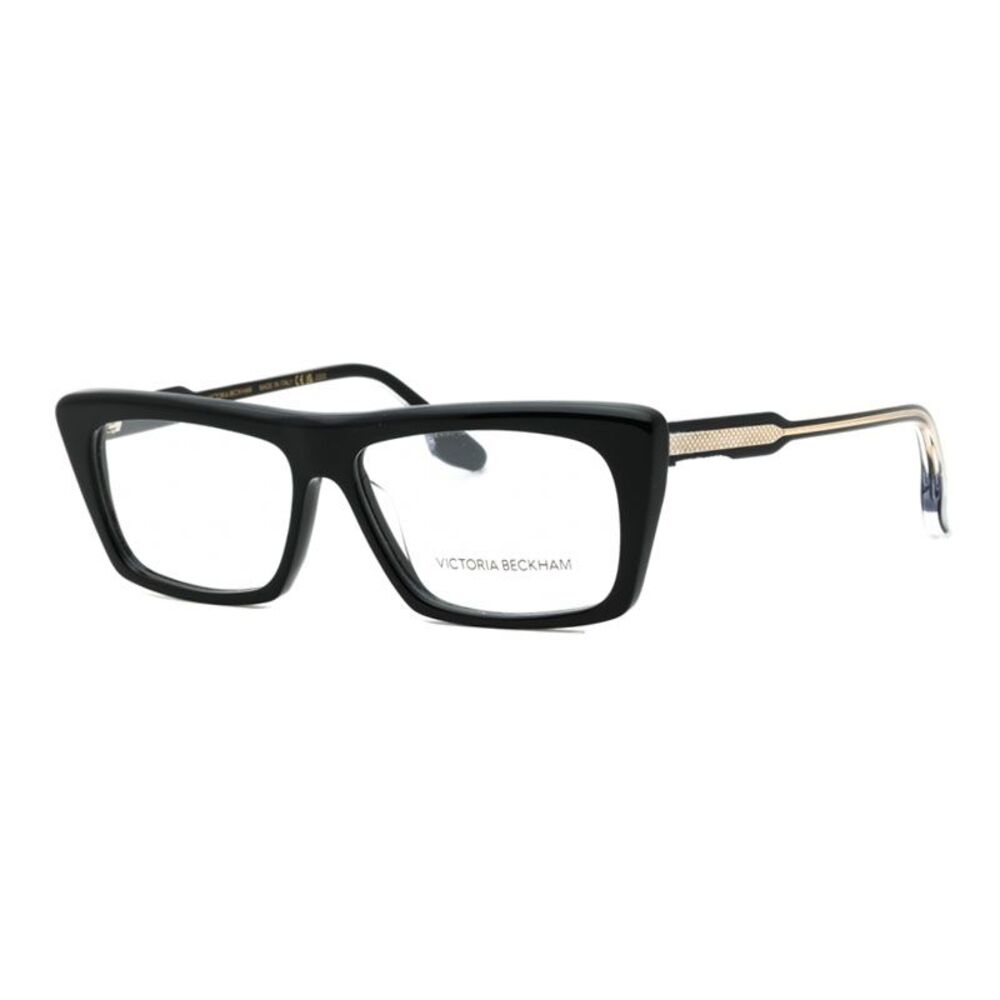 Victoria Beckham Eyeglasses Rectangle Full Rim, Black Frame and Clear Demo